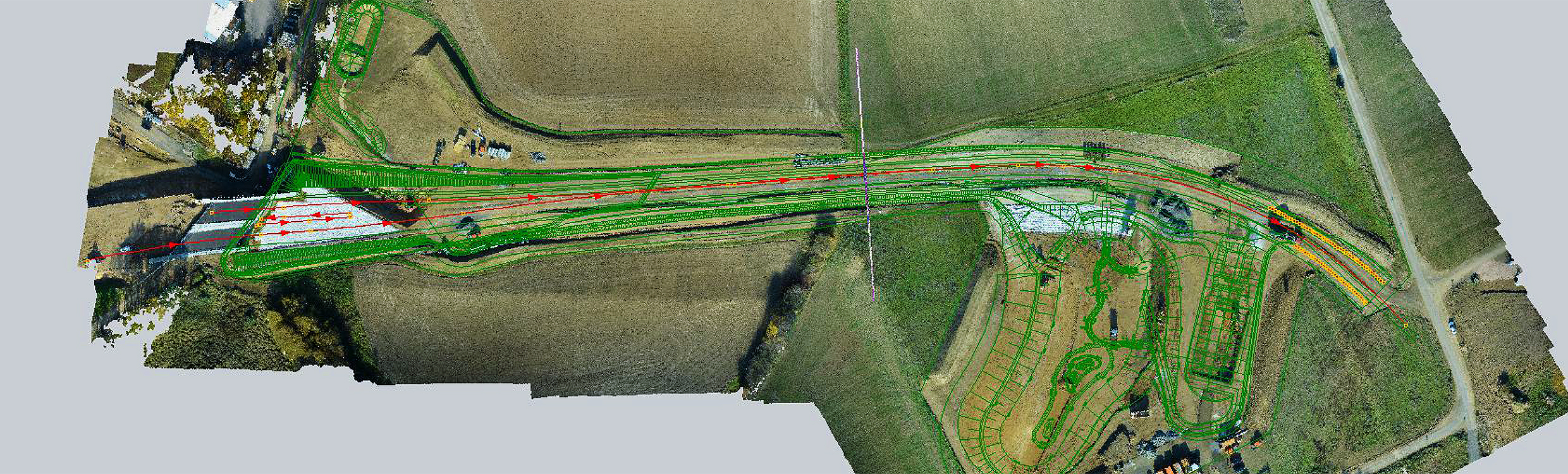 Überwachung der Baustelle "Langes Feld" mit dem Aibot X6